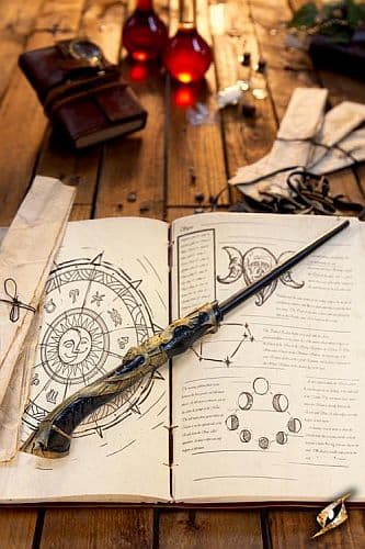 Wand: Sendivogius, Black – Epic Armoury – 34cm – Live Rollespil Tryllestav