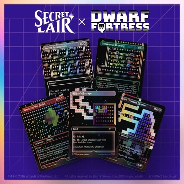 Secret Lair Drop Series (2026): Back to School Superdrop: Secret Lair x Dwarf Fortress: Create New World (Foil)
