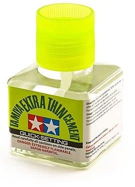 Lim - Tamiya - Extra Thin Cement: Quick-Setting - Plastic Glue (Plastiklim 40ml)