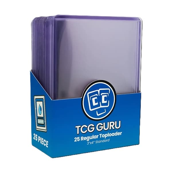 TCG Guru (Toploader): Regular - Box (25 stk.) - Plastik Deck Protector til kort i lommer