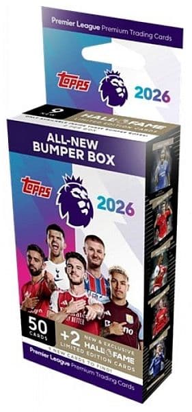 Topps Match Attax - Premier League 2025/2026 - Bumper Box (5 Boosters + 2 Hall of Fame)