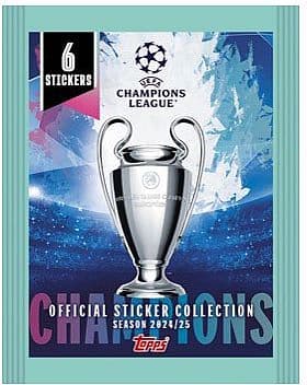 Topps Fodbold-Stickers/Klistermærker: Champions League 2024/2025 - Booster Pack
