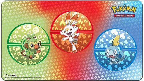 Pokemon Spillemåtte (Playmat) - Sword & Shield: Galar Starters (Grookey, Scorbunny, Sobble) - Ultra Pro #15356