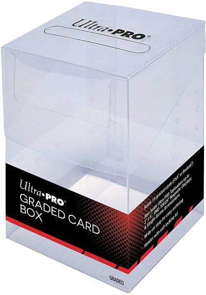 Kortkasse - Opbevaringsboks (Clear/Transparent) - Graded Card Box - Holds 10 Graded Cards/One-Touch/Toploaders - Ultra Pro #15449