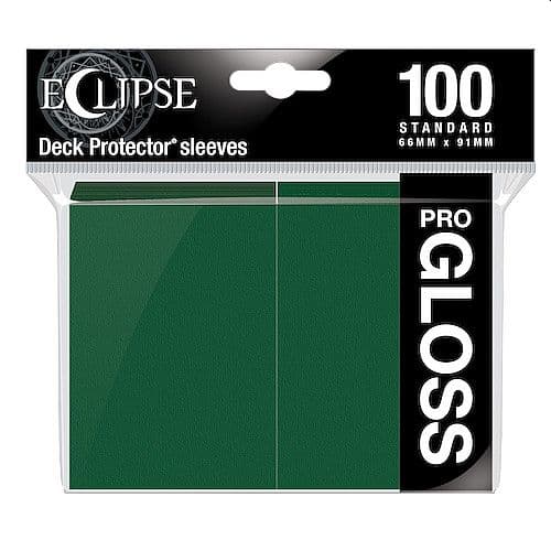 100 lommer - Ultra Pro - Eclipse Gloss: Forest Green (Grøn) (Top kvalitet) - Professional Sleeves #15605