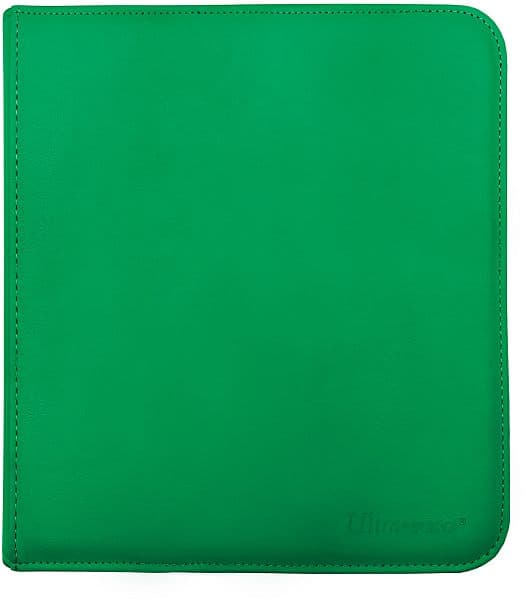 Mappe - Zippered 12-Pocket Pro-Binder: Green - 24x20 (Plads til 480 kort) - Ultra Pro #15741