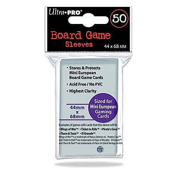 Ultra Pro - European Mini Card Sleeves (Purple Code, Dansk Catan) - 44x68mm - 50 Lommer - #82661