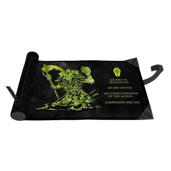 Dice Bag/Rolling Mat - Warhammer 40,000 (40k): Dice Scroll (Premium Foil) - Necron - Ultra Pro #16560