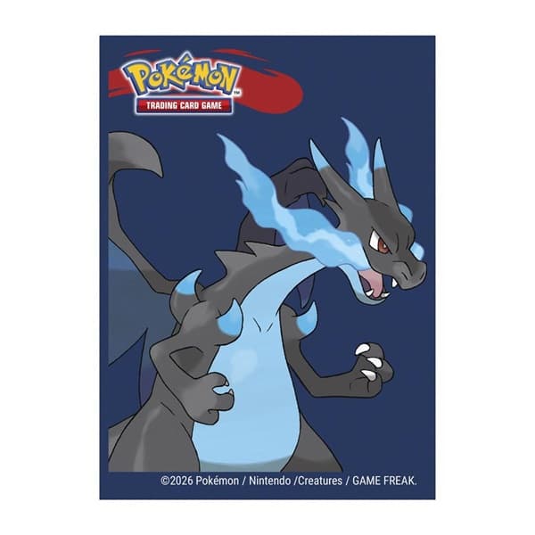 Pokemon - Mega Charizard X - Deck Protector - 65 lommer - Ultra Pro Sleeves #16730