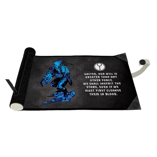 Dice Bag/Rolling Mat - Warhammer 40,000 (40k): Dice Scroll (Premium Foil) - T'au Empire - Ultra Pro #16553