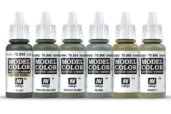 Vallejo Model Color: Paint set WWII Soviet Armour & Infantrys (6 colors)