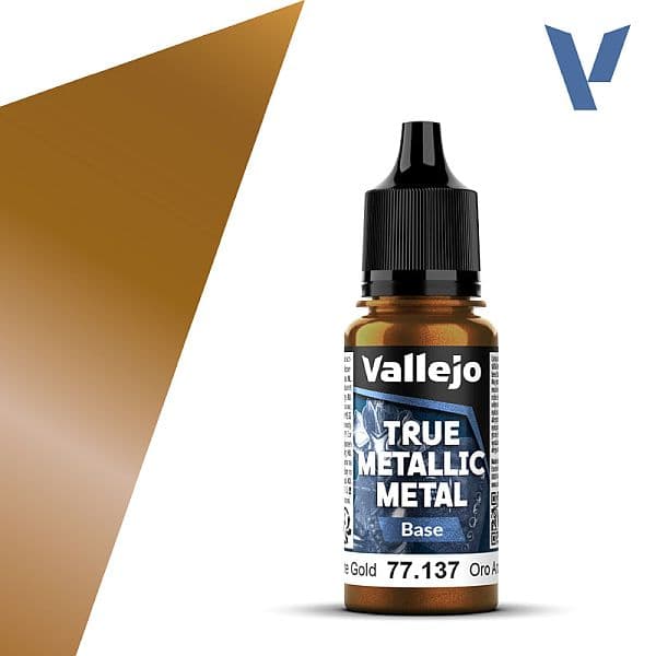 Vallejo Maling - True Metallic Metal: Base - Arcane Gold - 18ml