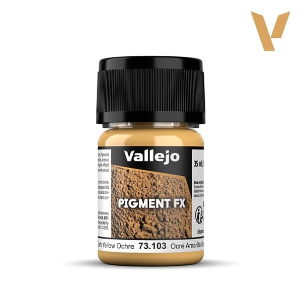 Vallejo - Pigments - Dark Yellow Ochre - 35ml.