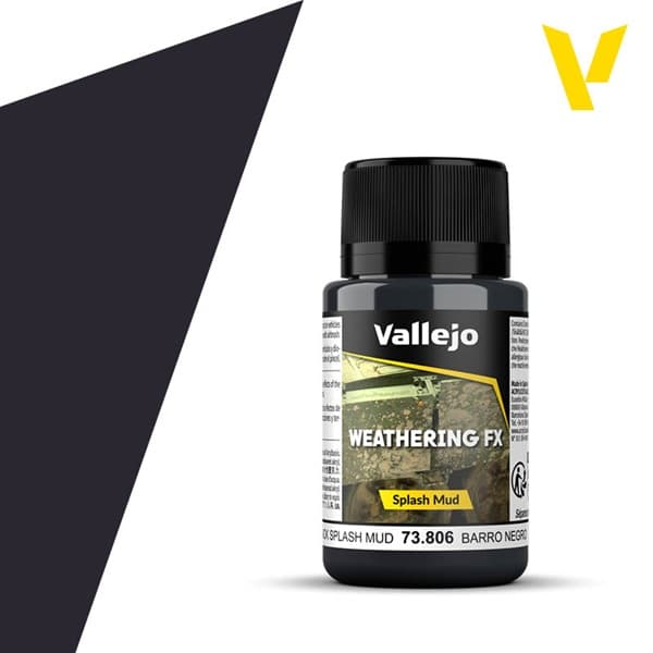 Vallejo - Weathering Effects: Black Splash Mud (40 ml.)