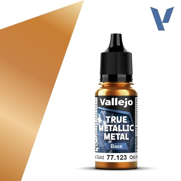Vallejo Maling - True Metallic Metal: Base - Imperial Gold - 18ml