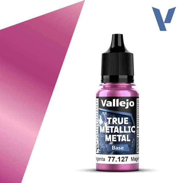 Vallejo Maling - True Metallic Metal: Base - Crimson Magenta - 18ml