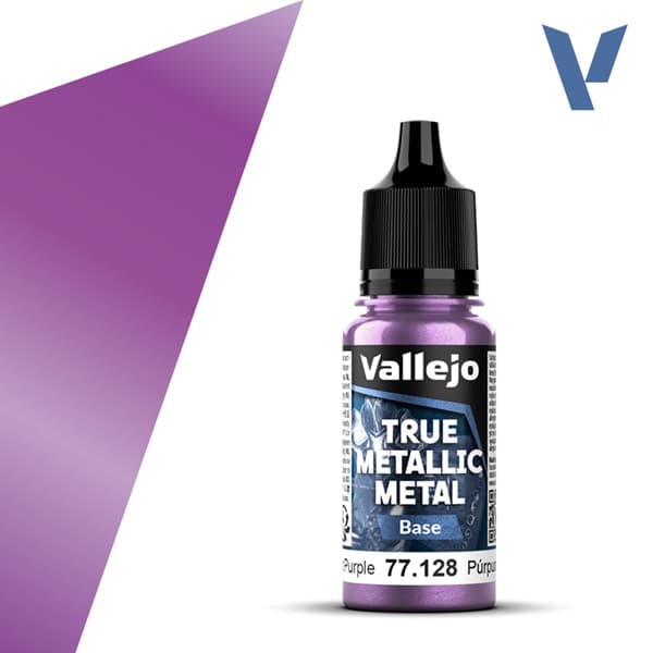 Vallejo Maling - True Metallic Metal: Base - Amethyst Purple - 18ml