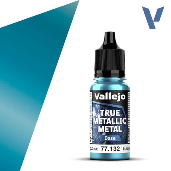 Vallejo Maling - True Metallic Metal: Base - Hydra Turquoise - 18ml