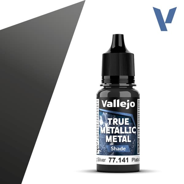 Vallejo Maling - True Metallic Metal: Shade - Sterling Silver - 18ml