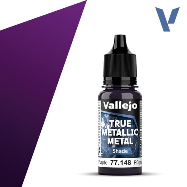 Vallejo Maling - True Metallic Metal: Shade - Amethyst Purple - 18ml