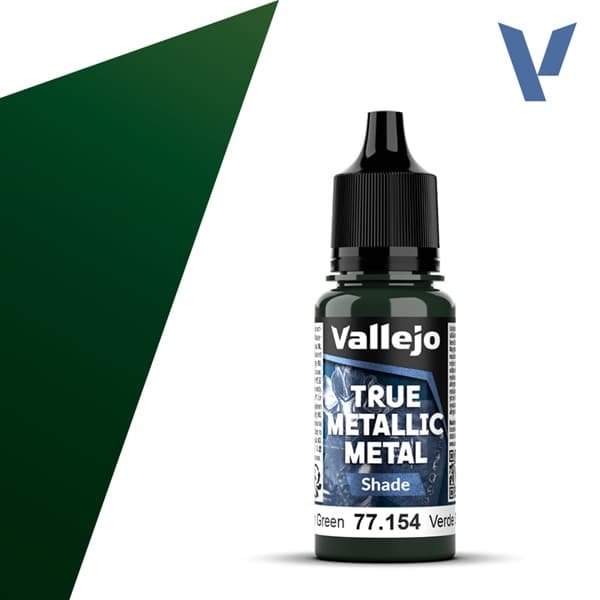 Vallejo Maling - True Metallic Metal: Shade - Dusken Green - 18ml