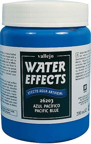 Vallejo - Diorama Effects: Water Texture - Heavy Pacific Blue (Blå) Gel (200 ml.)