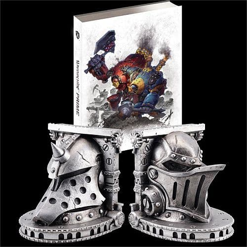 Forces of WARMACHINE: Prime Mk. III Collector's Edition! (Hardcover, bogstøtte bogholder bookend) - PIP-1065LE *BEGRÆNSET OPLAG!*