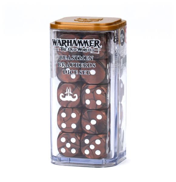 Terninger - Warhammer: The Old World: Beastmen Brayherds Dice Set (18d6 + Artillery & Scatter Dice) (2025) - 99222716001