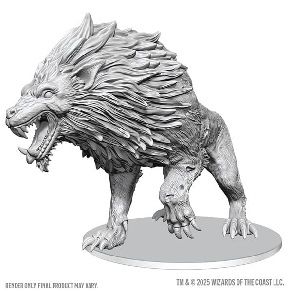 D&D Dungeons & Dragons - Nolzur's Marvelous Miniatures: Dire Worg #WZK90848