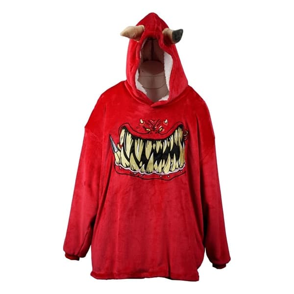 Warhammer 40K - Squig Red - Oversized Hoodie Blanket