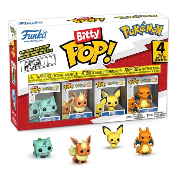 Funko Pocket Pop: Pokémon Bitty - Series 3 - Vinyl Figure 4-Pack 2cm