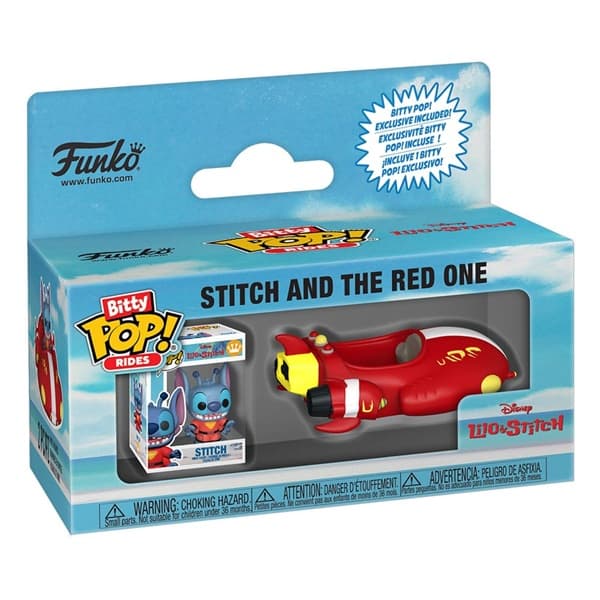 Funko Pocket Pop: Lilo & Stitch - Stitch and The Red One - Rides Vinyl Figure 2cm