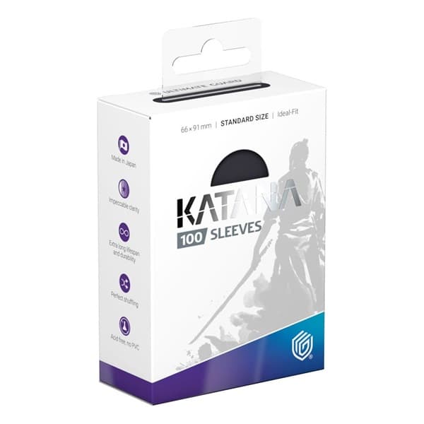 Ultimate Guard - Katana Sleeves (Kortlommer) - Standard Size Obsidian Shard (100 Sleeves)