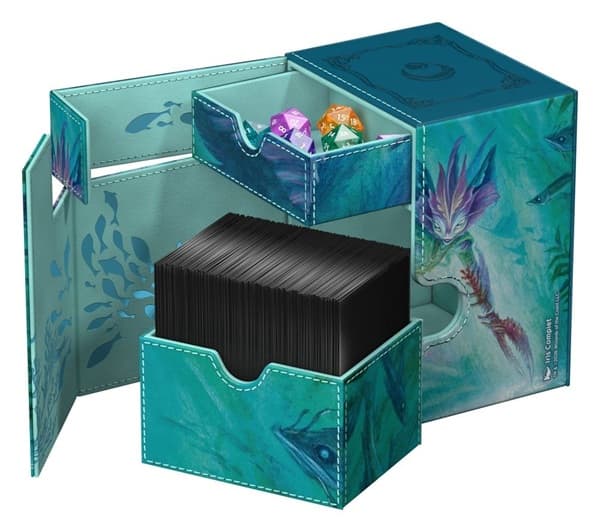 Ultimate Guard Flip'n'Tray Deck Case (Deck Box) 133+ Standard Size XenoSkin Squaroes: Magic: The Gathering - Lorwyn Eclipsed: Silvergill Mentor