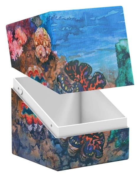 Ultimate Guard Return To Earth Boulder Deck Case (Deck Box) 100+ Standard Size: Coral Places - Seablue Hush