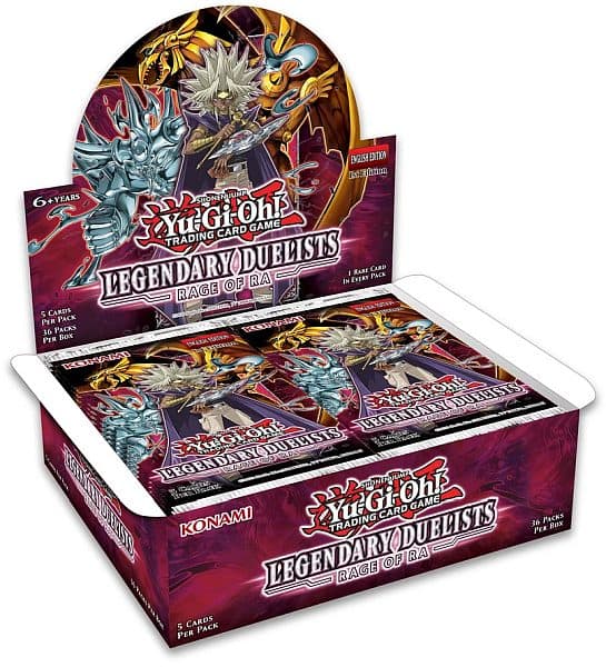 Yu-Gi-Oh! Booster Pakke Legendary Duelists: Rage of Ra (1st Edition) Booster Display - Box med 36 Pakker