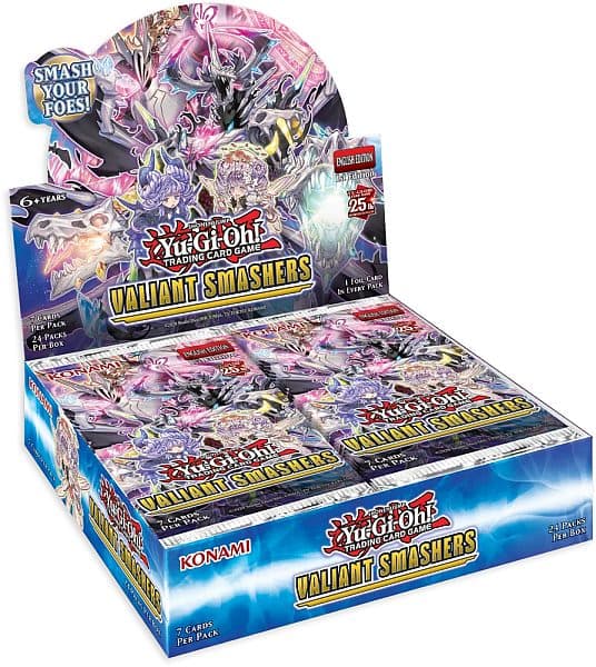 Yu-Gi-Oh! Booster Pakke Valiant Smashers Booster Display - Box med 24 Pakker