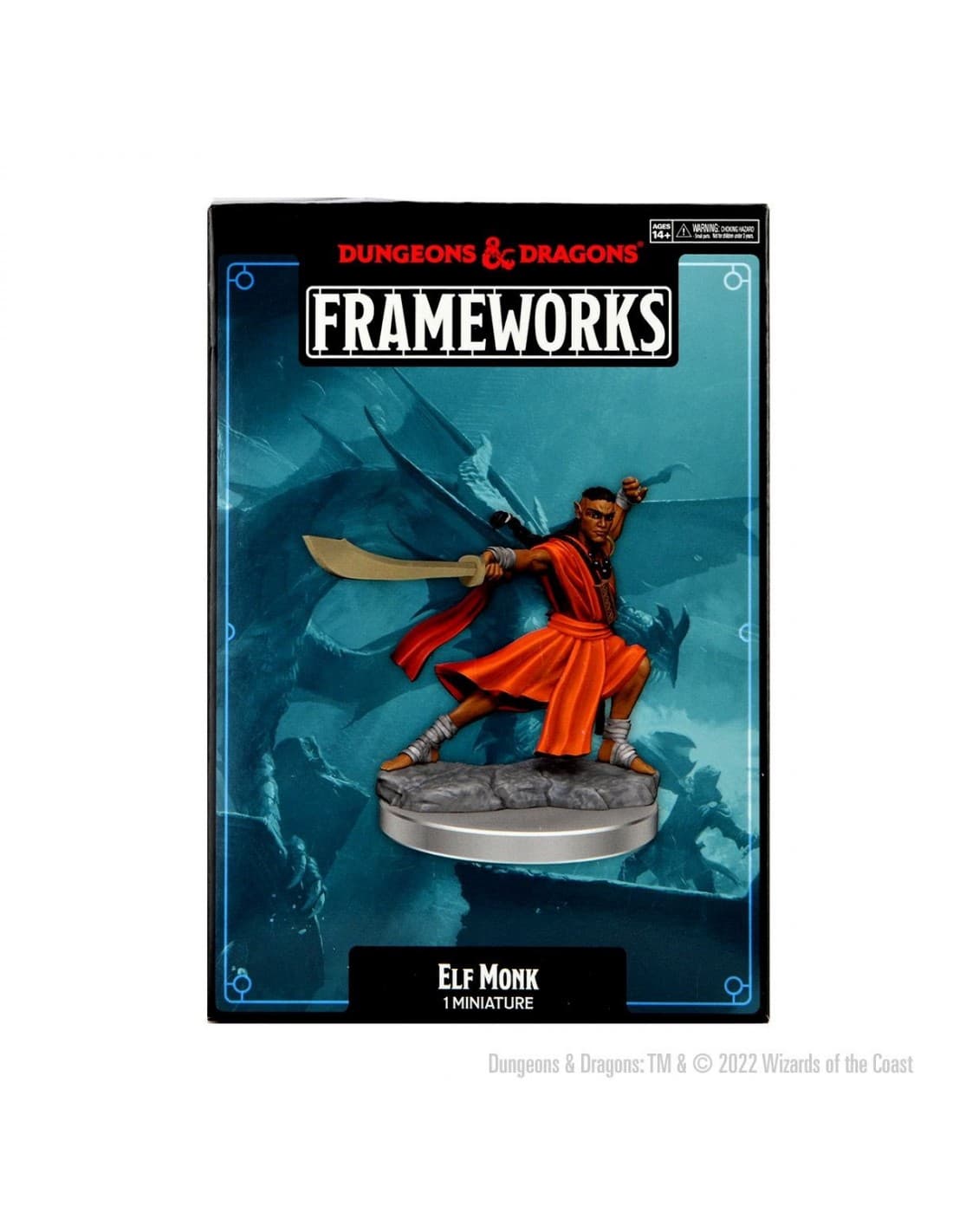 Elf Monk - Male - D&D Frameworks - Wizkids