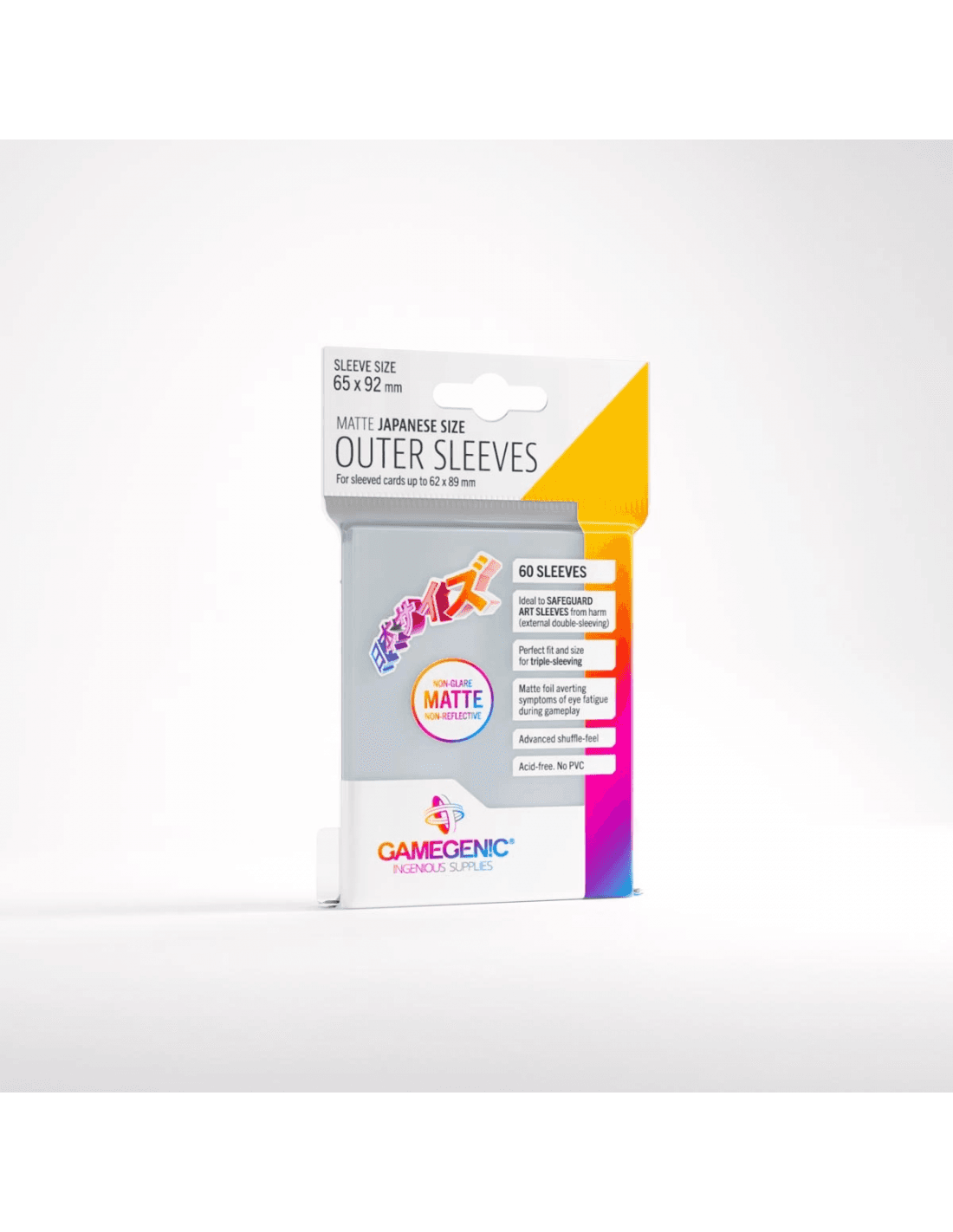 Matte Outer Sleeves - Japanese size - 60 stk - GameGenic