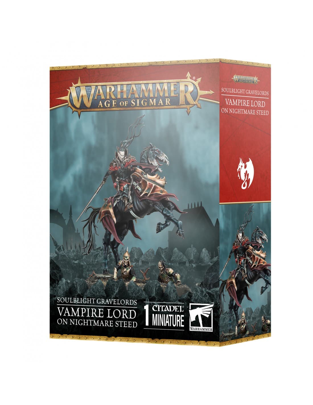 Vampire Lord on Nightmare Steed - Soulblight Gravelords - Warhammer - Age of Sigmar - Games Workshop