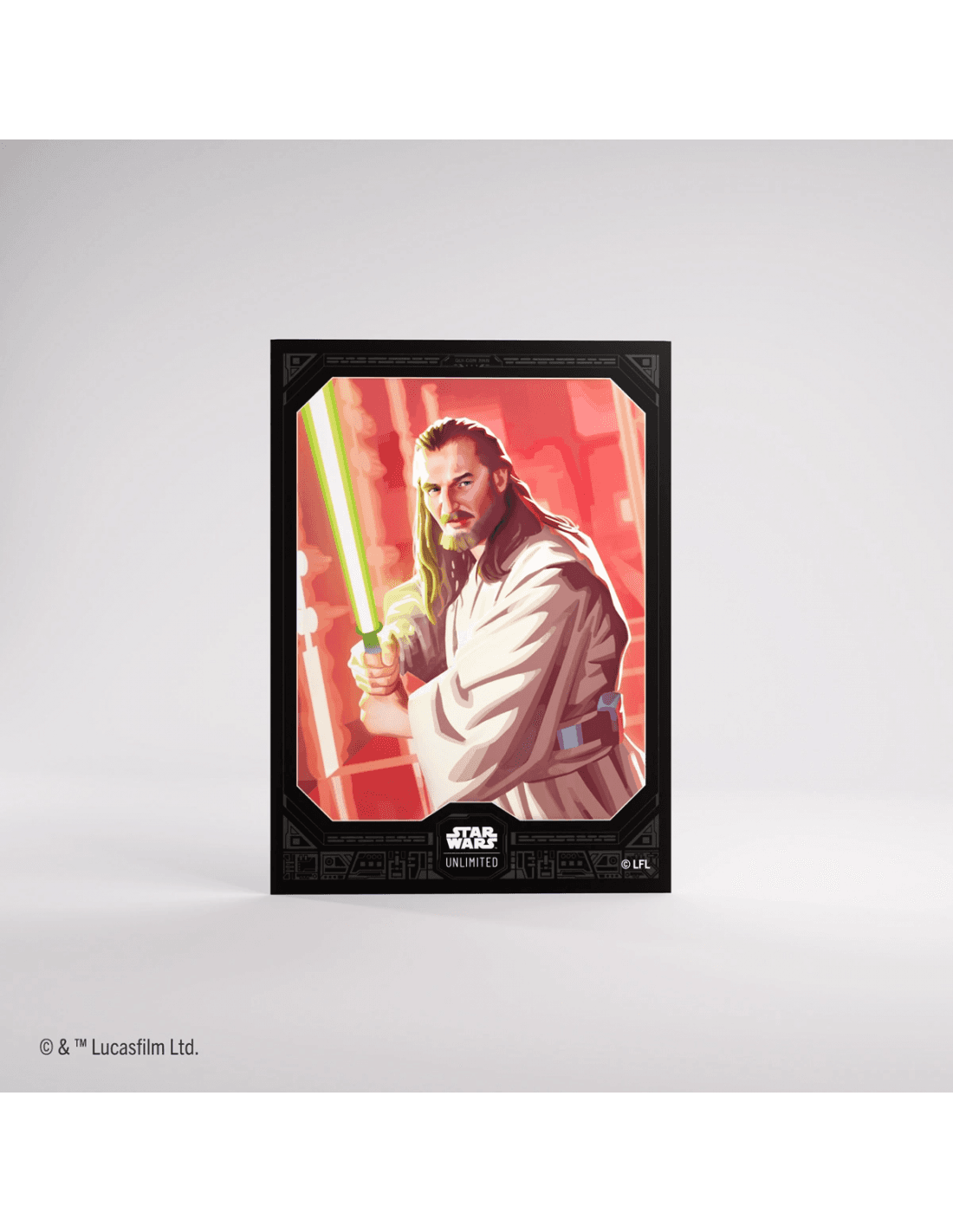 Art Sleeves - Qui-Gon Jinn - 60 stk - plastiklommer - Star Wars Unlimited - Gamegenic