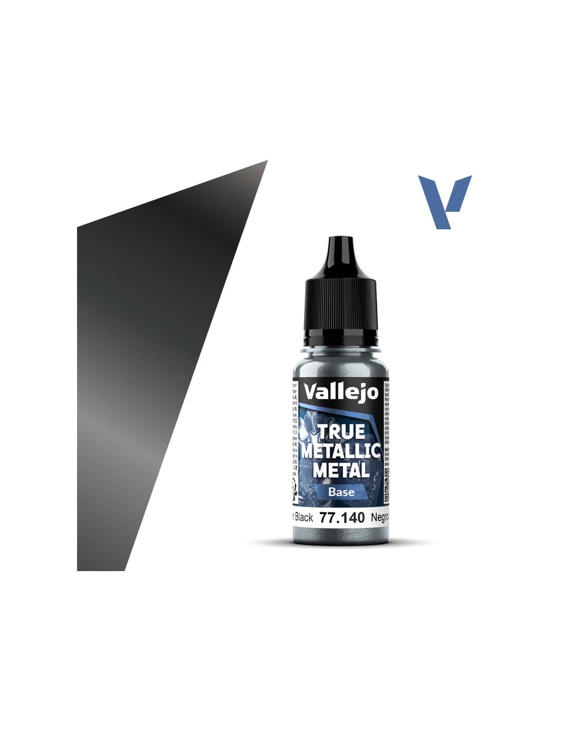 Obsidian Black Base - True Metallic Metal - Vallejo