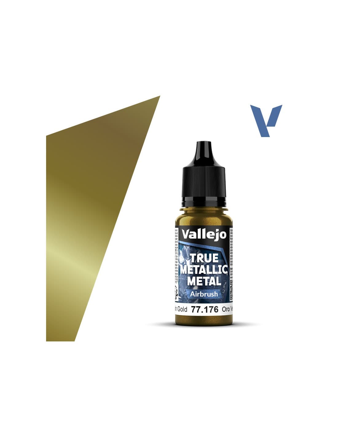Greenish Gold Airbrush - True Metallic Metal - Vallejo