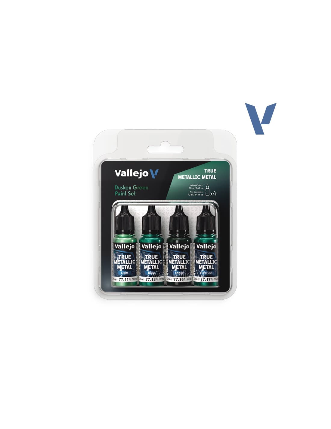 Dusken Green Paint Set - True Metallic Metal - Vallejo