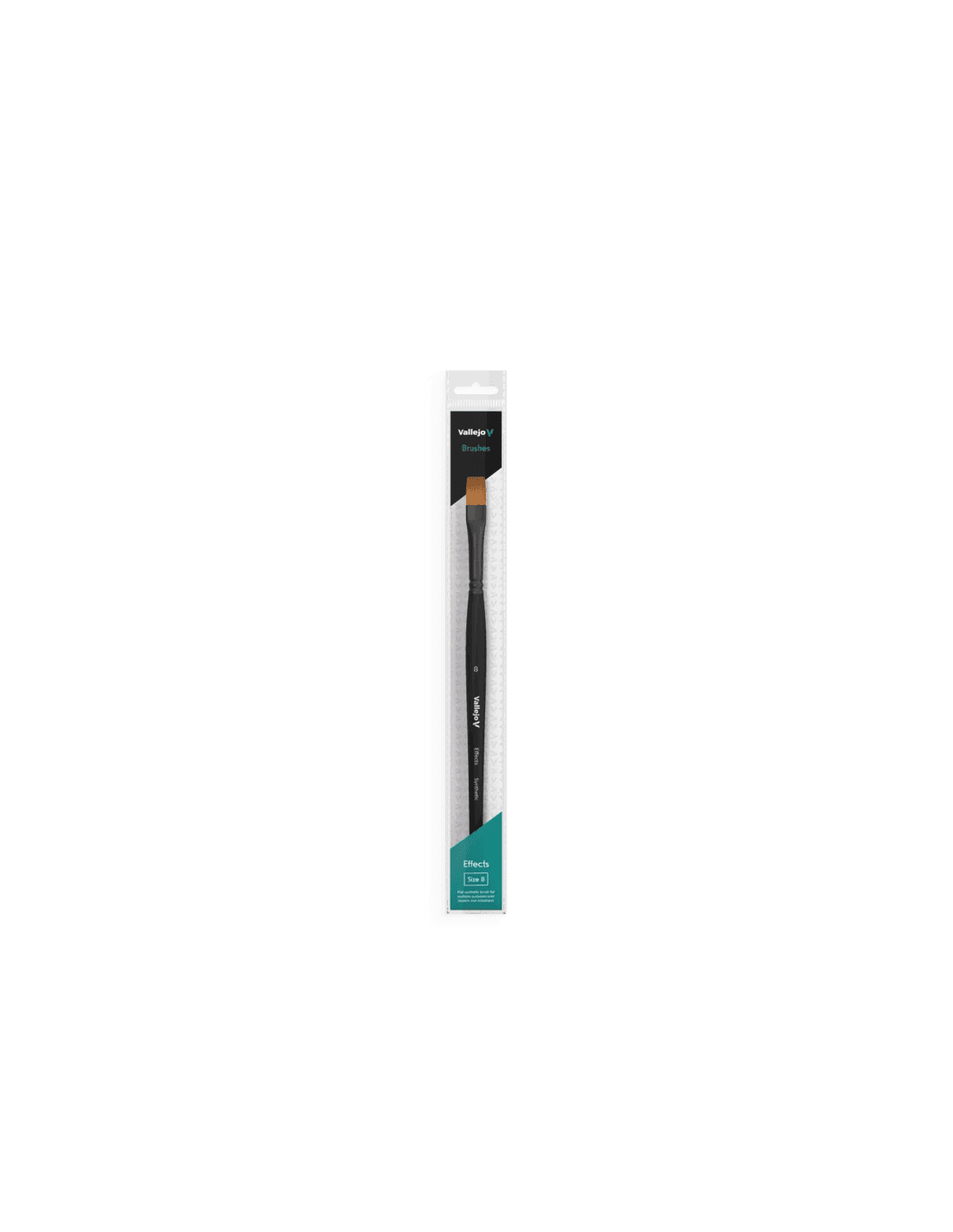 Effects Brush - Størrelse 8 - Flat Rectangular Brush - Vallejo
