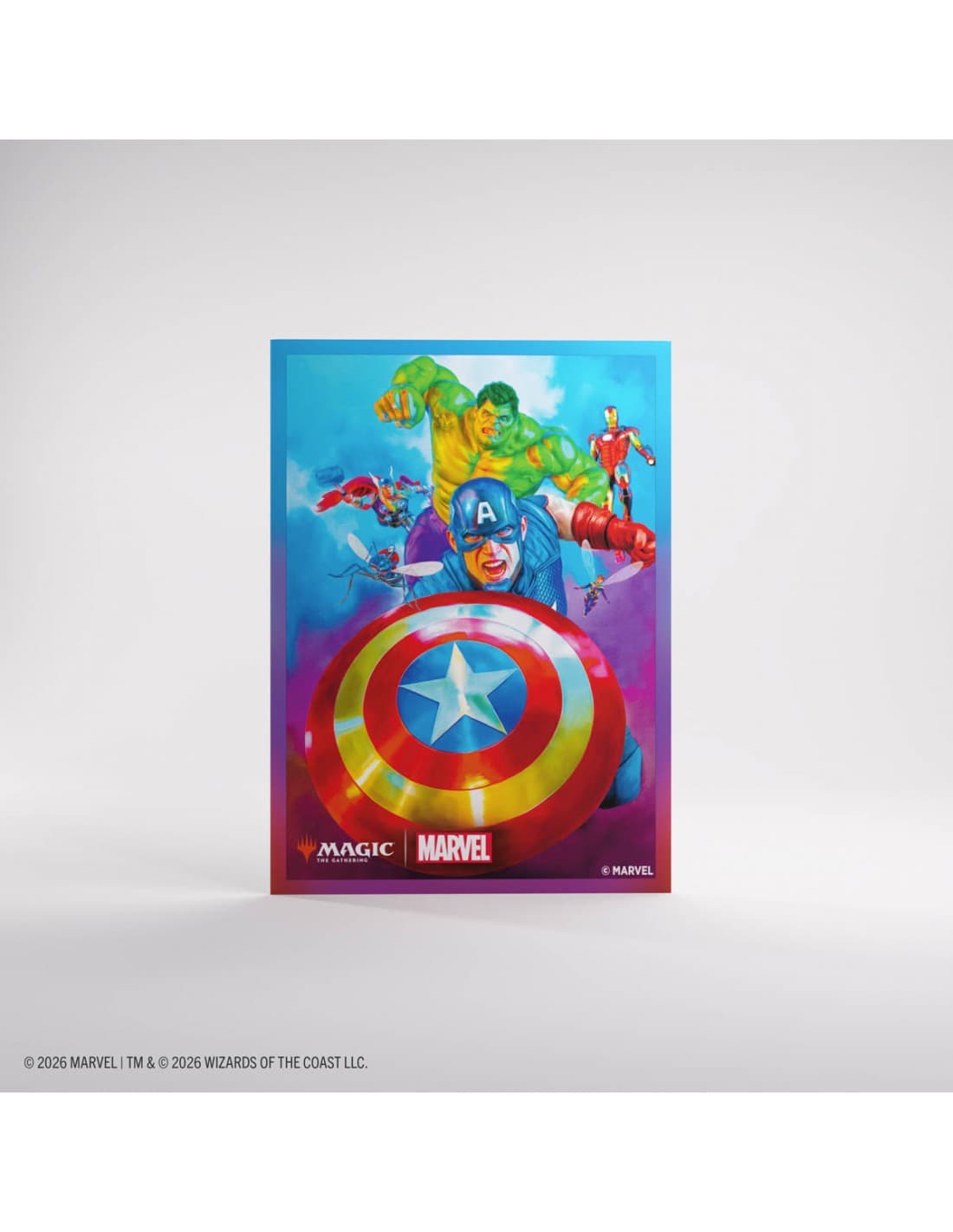 Captain America Team Leader - Marvel Super Heroes - Art Sleeves - 105 stk - plastiklommer - Magic the Gathering - Gamegenic