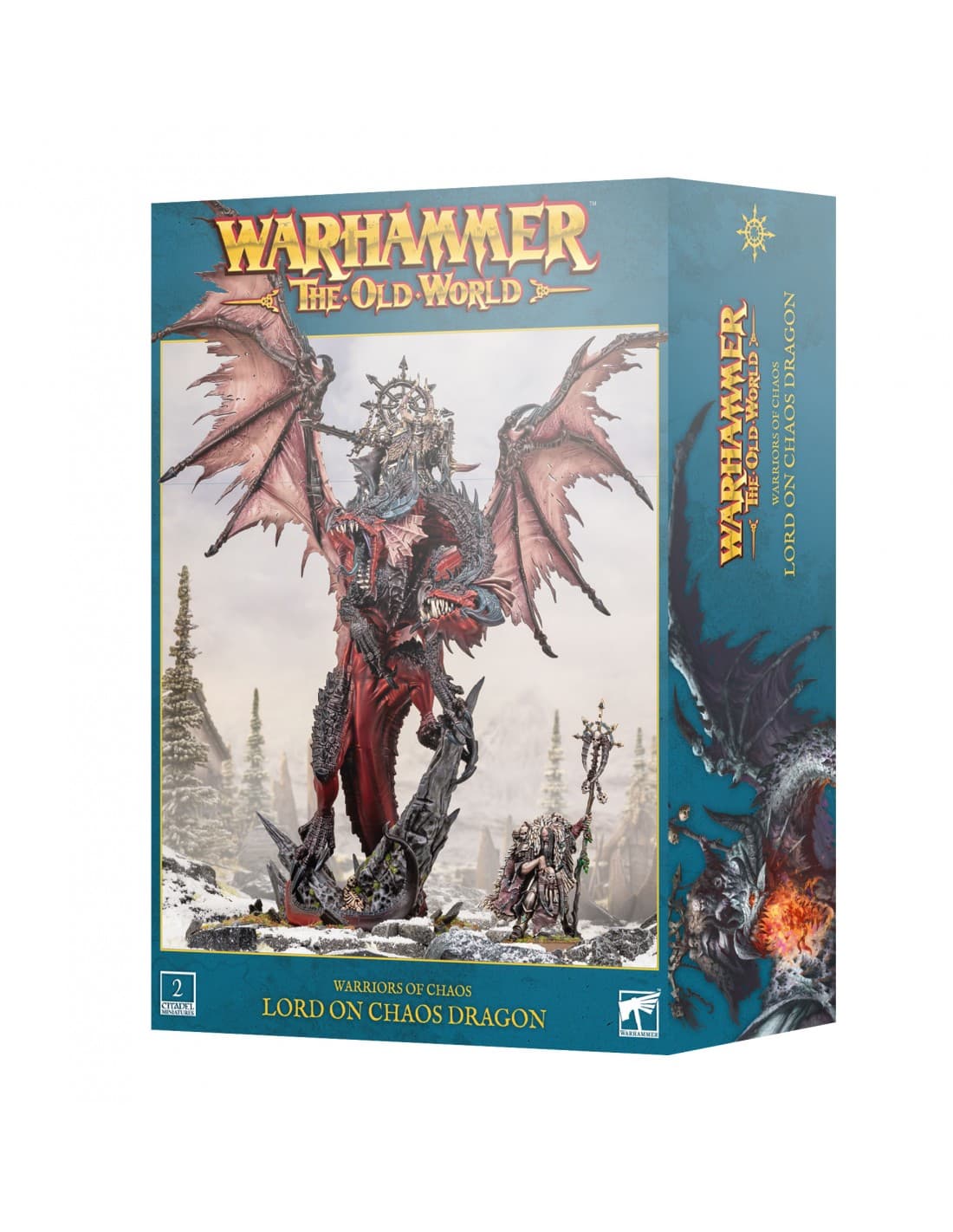 Lord on Chaos Dragon - Warriors of Chaos - Warhammer: The Old World - Games Workshop