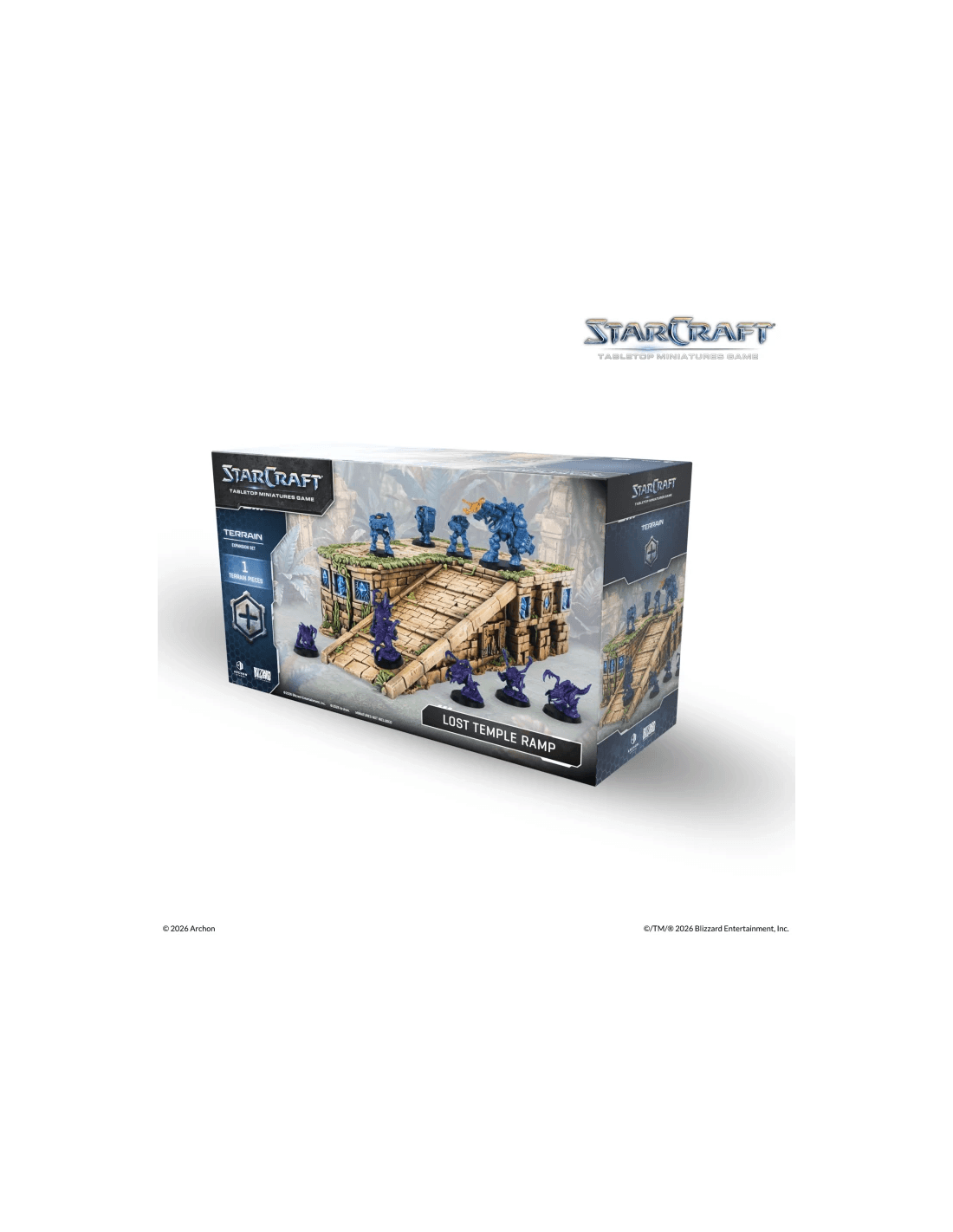 Lost Temple Ramp - Terrain Expansion - Starcraft Tabletop Miniatures Game