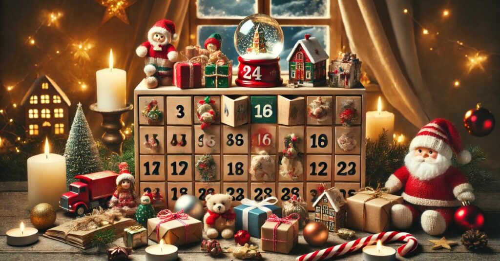 Pakkekalender med 24 kalendergaver